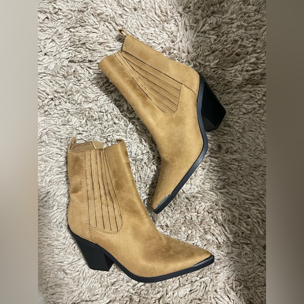 Forever 21 Camel Ankle Booties